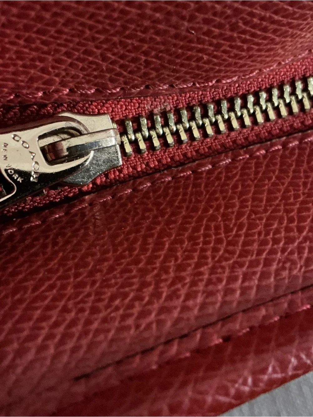 Coach city zip tote vibrant red handbag F36875